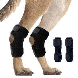 SACERKU Dog Leg Braces for Back Leg, Dog Knee Brace for Rear Hock Ankle, Older Dogs Hind Leg Hock Wrap for Torn Acl Hind Leg 23062-06(Large)