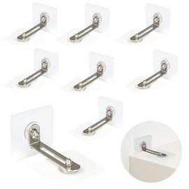 8 Pack Furniture Wall Anchor, Tilt Protection Furniture Set, Tilt Protection Furniture Wall Tank Tilt Protection for Toddlers & Pets Cupboard Shelf Chest of Drawers Load Capacity Pets Baby Safety