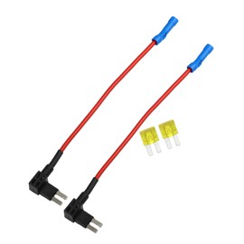 Partuto 1 Set Universal Fuse Adapter Fuse Kit - Plastic Metal Black Red