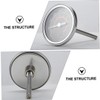 Vaguelly Stainless Steel Oven Cooking Dial Thermometer with Luminous Pointer