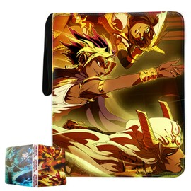 sabermaster Trading Card Binder for YuGiOh, Fits 720 Cards Card Collector Album Holder,with 40 Removable Sleeves Toys Gifts for Boys Girls (4)