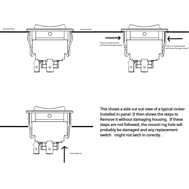 IndusTec Wired 30A Reverse Polarity Switch 12V 3 Position DPDT
