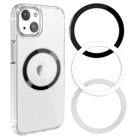 3 Pcs Universal Metal Ring for Magnetic Charger, Metal Ring Sticker Compatible with Magsafe Magnetic Wireless Charger for Most Cellphone, Magnetic Mount/Phone Holder Conversion Accessories
