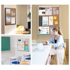 SWANCROWN Enclosed Bulletin Board,Lockable Cork Noticeboard for School Office,Wall Display