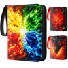 Card Binder 4 Pocket, Holds 400 Cards with 50 Removable