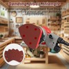60 Sandpaper Triangle Sandpaper Velcro Mouse Sandpaper Set, 5-Hole Triangle