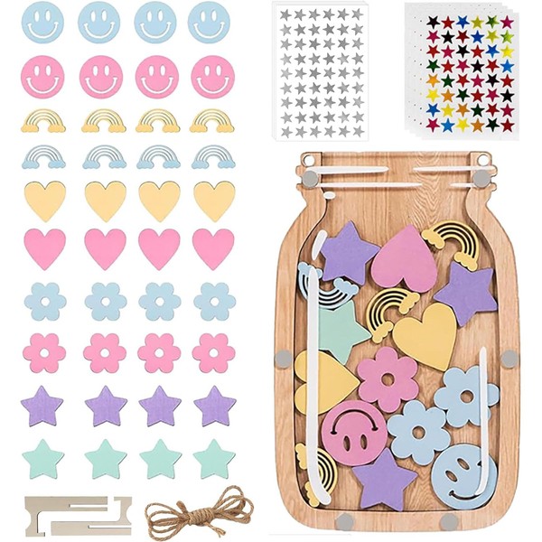 WADY Personalized Reward Jar, with 40 Tokens & 20 Extra