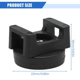 Pack of 10 Magnetic Cable Holders, Cable Holder with Magnetic Cable Ties, Magnetic Cable Tie Base, Black Wire Cable Holder for Cable Wire Organisation for Car, Office and Home
