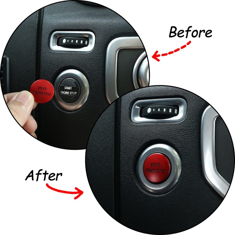 LLKUANG Engine Start Stop Push Button Switch Sticker Cover for