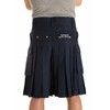 Damn Near Kilt 'Em Men's Stowaway Utility Kilt Small Navy