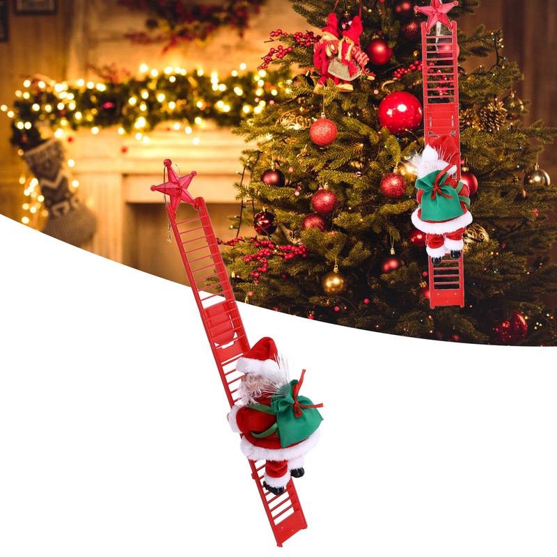 Electric Climbing Ladder Decoration Christmas Tree Hanging Pendant Festival Ornament
