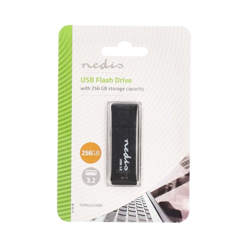 Nedis Flash Drive - 256 GB - USB Type-A -