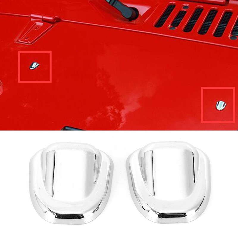 2pcs Car Windshield Wiper Spray Nozzle Trim Cover Protector Fit
