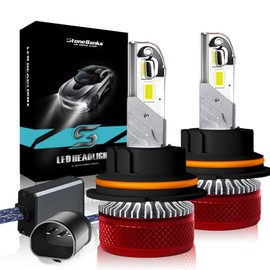 StoneBanks 9007/HB5 Bombillas LED para Faros Delanteros,6500K 200W 30000 LM, Kit de conversión 600% súper Brillante, Luz Baja Alta Y Niebla, Impermeables IP68, 2 Unidades