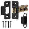 Decoranddecor Hera Matt Black Knurled Backplate Assembly with 2.5in Tubular
