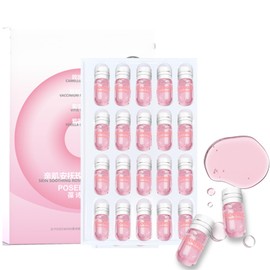 20PCS Mini Clensing Oil for Face, Jojoba & Rose Oil Makeup Remover Travel Size, Lightweight Softening Soothing Gentle for All Skin Types, Individually Packaged Units, 2ml x 20 Capsules