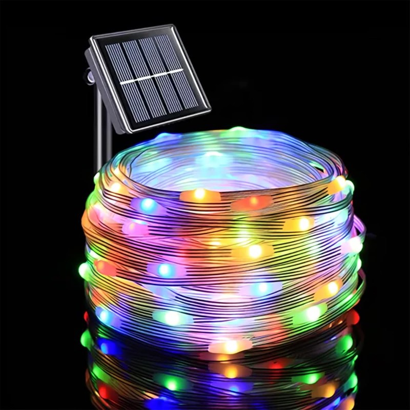 DAHAN 32 m 300 LED Luces Solares Navideñas de Cable