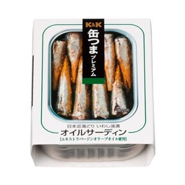 K&K Kantsuma Premium Oil Sardine, 3.7 oz (105 g) x 3 Cans Set