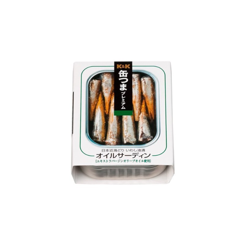 K&K Kantsuma Premium Oil Sardine, 3.7 oz (105 g) x