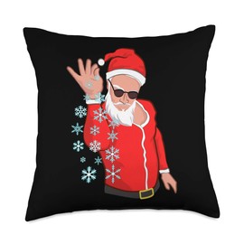 InGENIUS Christmas Salt Gifts Sexy Santa Claus Snowflakes Funny Christmas Meme Throw Pillow, 18x18, Multicolor