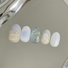 [Handmade Nail Tips] Sea of ​​Dreams Nail Tips - Short