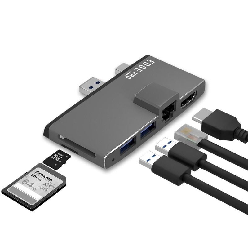 Surface Pro USB 3.0 Mini DP Hub Adapter, mbeat Edge