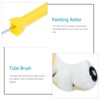 2Pcs Paint Roller Kit 8 Wheels Tube Roller Brush Firefighting