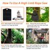 56 Inch High Limb Rope Saw, Hand Chainsaw with 72