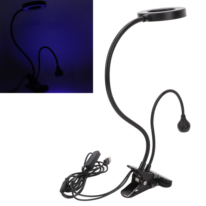 2 in 1 Gooseneck Curing Lamp USB Interface Adjustable Bendable