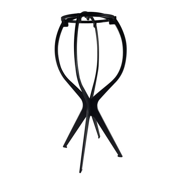Magic Wig Stand Multi-purpose Use - Travel Friendly Foldable Flexible Plastic (Black)