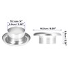X AUTOHAUX 4 Inch Inlet Aluminum Bellmouth Velocity Stack Adapter