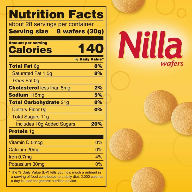 Nilla 2 PACK - Nilla Wafers Vanilla Wafer Cookies (15