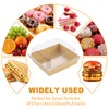 Vorfre Small Charcuterie Boxes with Clear Lids, To Go Paper