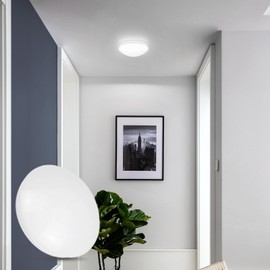 muyuua Ceiling Light LED Ceiling Light Starry Sky Bedroom Lamp Diameter 16.5 cm 6500 K Cool White Bathroom Round Ceiling 5 W Ceiling Lighting Children's Room Lamp for Bedroom Kitchen Hallway