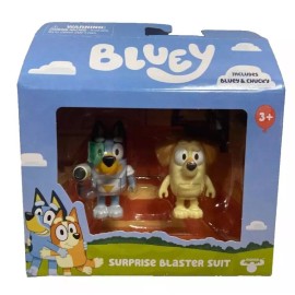 moose toys Bluey Fairytale Chilli Bandit &Surprise Blaster Suit with Chucky lot of 2 Gift
