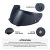 JQF Gear i90 Motorcycle Helmet Visor Compatible with HJ-33/ i90