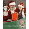 jollone 5 Pack Christmas Bracelets Women Clay Bead Bracelet Xmas