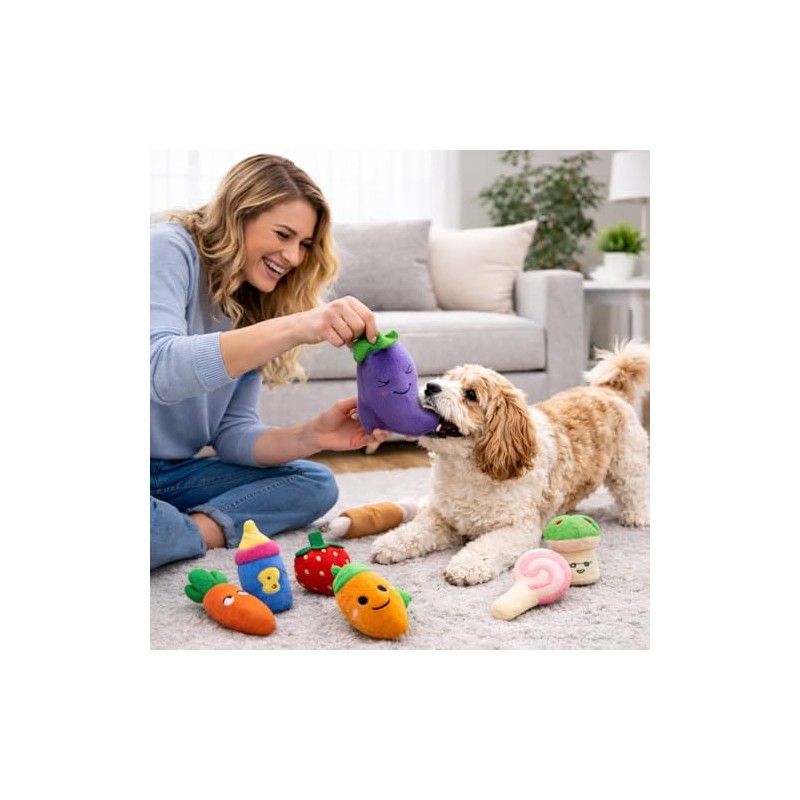 PUBAMALL Juguetes para Perros de Entrenamiento Molar, Set de 12
