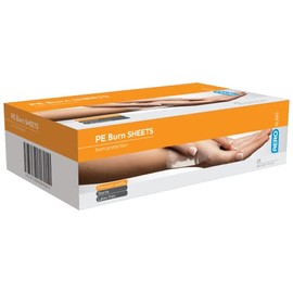 Aero Healthcare AeroBurn Polythylene Burn Sheet 10 x 10cm, 25 count, Pack of 25
