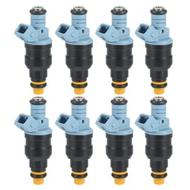 A ABSOPRO Fuel Injector No.0280150947/F1TZ-9F593-D Fuel Injection Nozzle for Ford F-250 1991-1995 7.5L for Ford F-350 1991-1997 7.5L Blue 8 Pcs