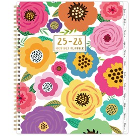 2025-2028 Monthly Planner - 3 Year Monthly Planner 2025-2028, Jul.2025 - Jun.2028, 36 Monthly Tabs, Inner Pocket - Floral