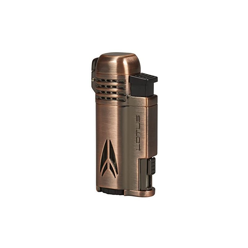 Lotus Defiant Cigar Lighter with Quad Pinpoint Torch Flames, Single