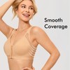 DELIMIRA Women's Front Closure Posture Wireless Back Support Full Coverage