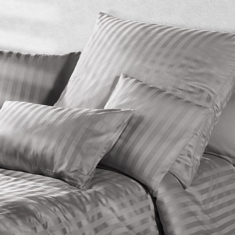 Pure Label Mako Satin Damask Striped Cushion Cover 40 x