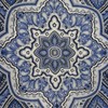 Riverbyland Decorative Throw Pillows Cover Blue Jacquard 15"x15"