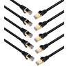 JAVEX [0.5 pies, paquete de 10] UL listado CAT6A/CAT7 RJ45