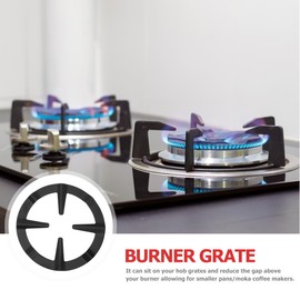 FELTECHELECTR 4Pcs Gas Pot Stove Stand Burner Grate for Gas Cooktop Pot Holder Gas Ring Reducer Kitchen Cooking Accessory