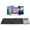 Round Key Bluetooth Foldable Keyboard with Touchpad Universal 140mAh Wireless