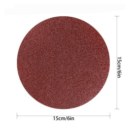 Secwell Pack of 25 discs with Velcro fastener, 150 mm, Velcro sandpaper set, no hole, sanding sheets, grain P100