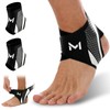 2 Pack Ankle Brace Compression Support Stabilizer for Men Women,